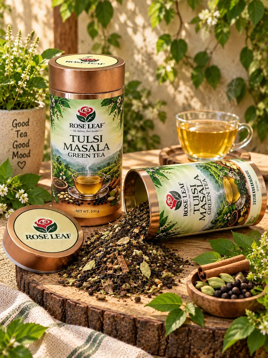 Tulsi Masala Green Tea